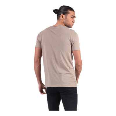 Organic Basic Tee Ss O-Neck Beige