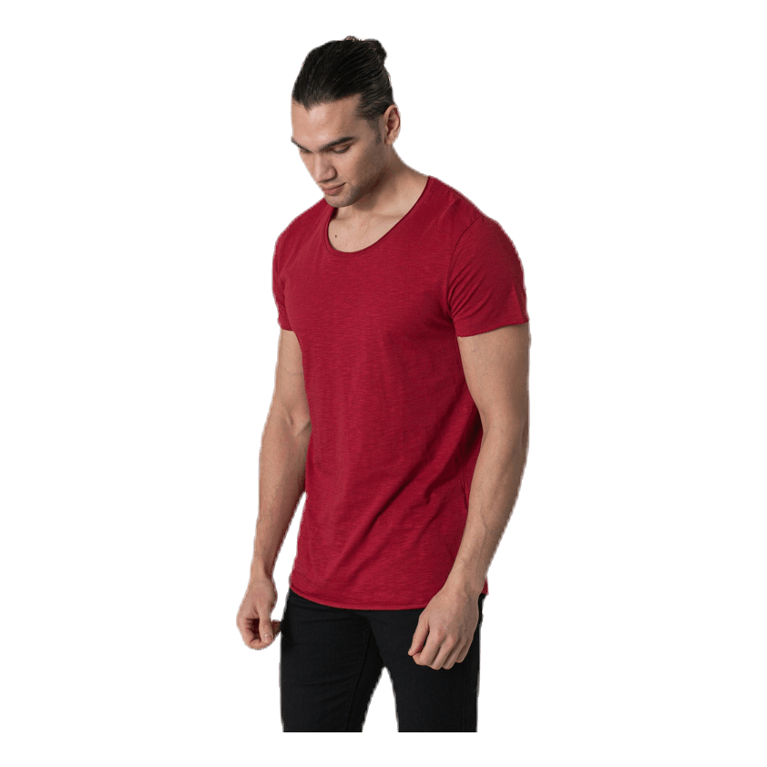 Bas Tee Ss U-Neck Red