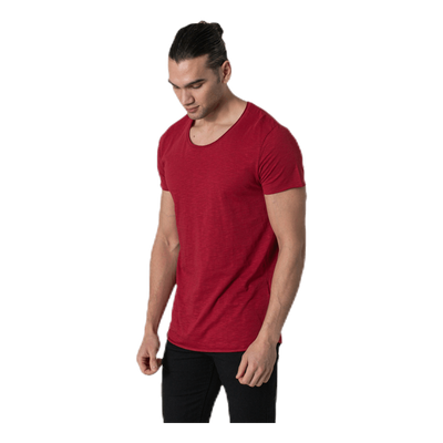 Bas Tee Ss U-Neck Red