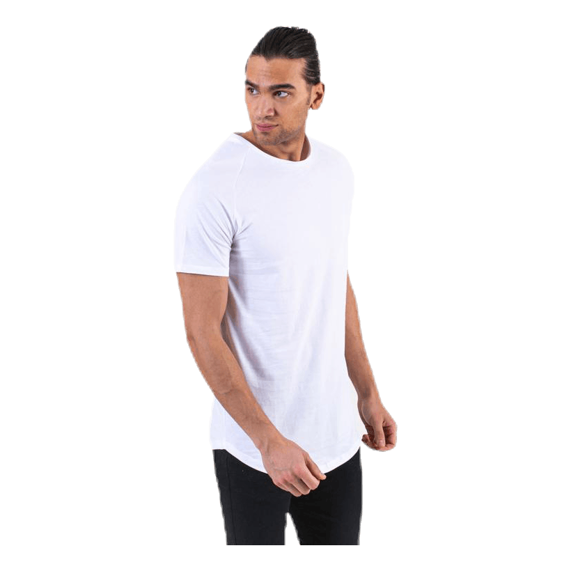 Curved Tee Ss O-Neck White