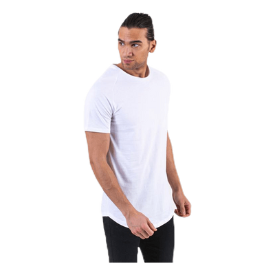 Curved Tee Ss O-Neck White