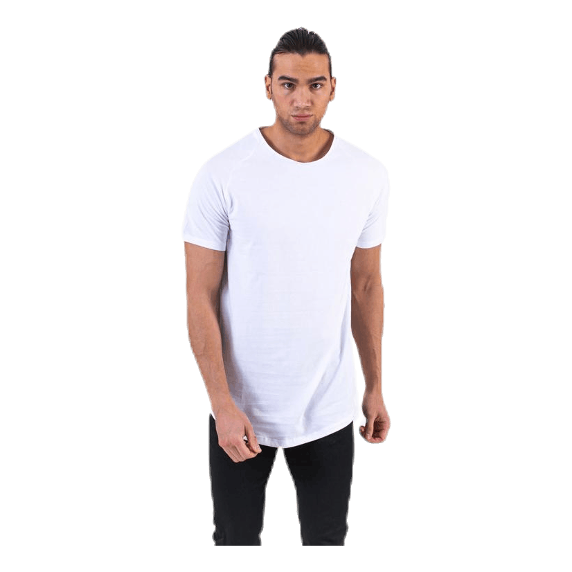 Curved Tee Ss O-Neck White