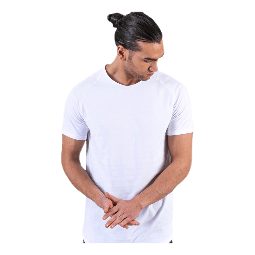 Curved Tee Ss O-Neck White