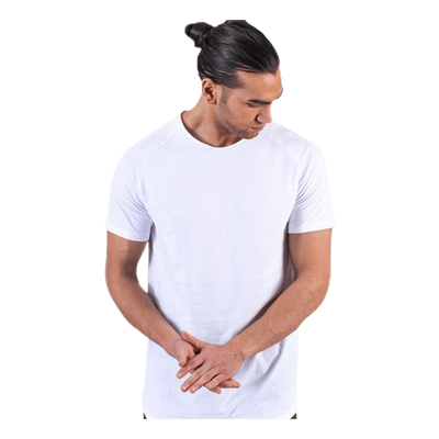 Curved Tee Ss O-Neck White