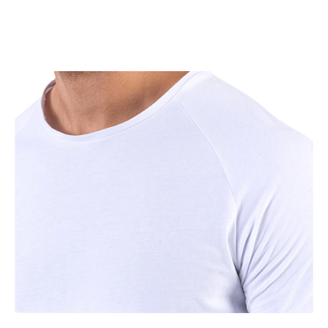 Curved Tee Ss O-Neck White