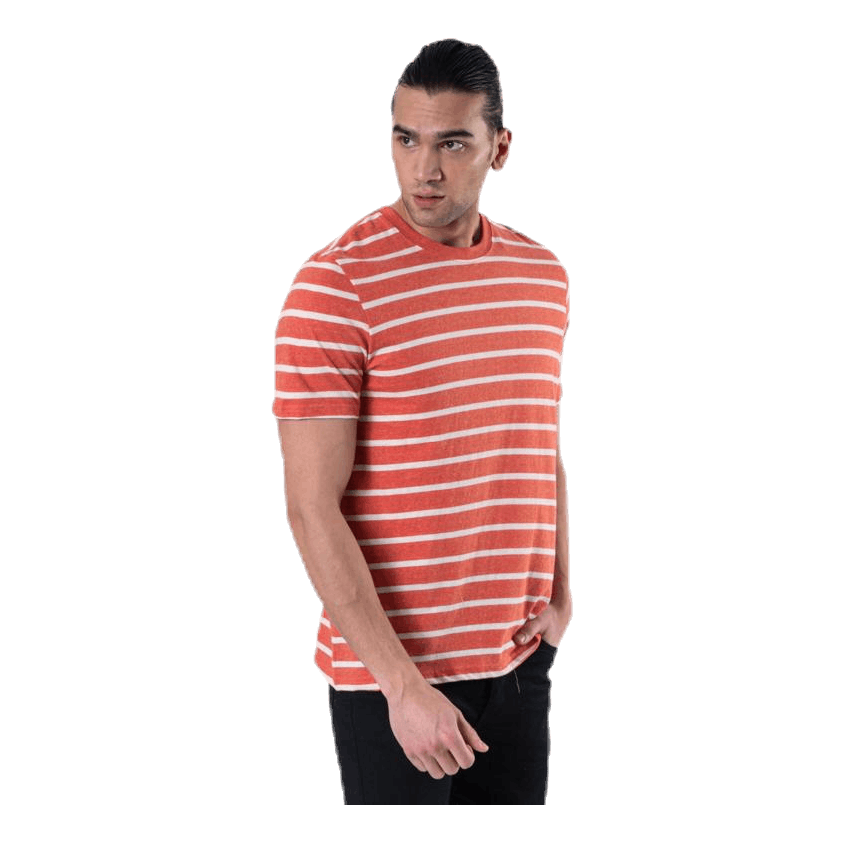 Striped Tee Ss Crew Neck Red