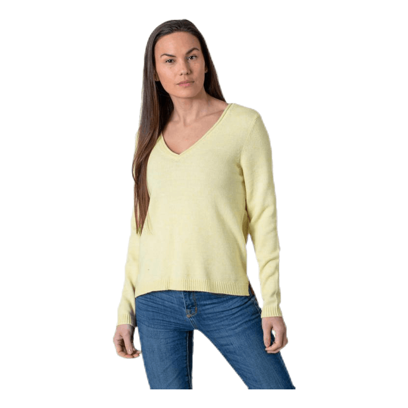 Lesly New V-Neck Pullover Knt Beige