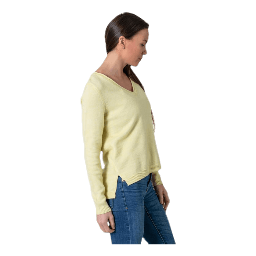 Lesly New V-Neck Pullover Knt Beige