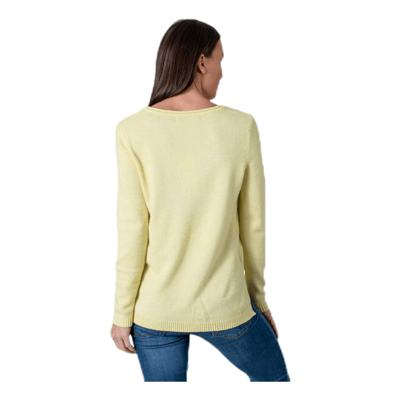 Lesly New V-Neck Pullover Knt Beige