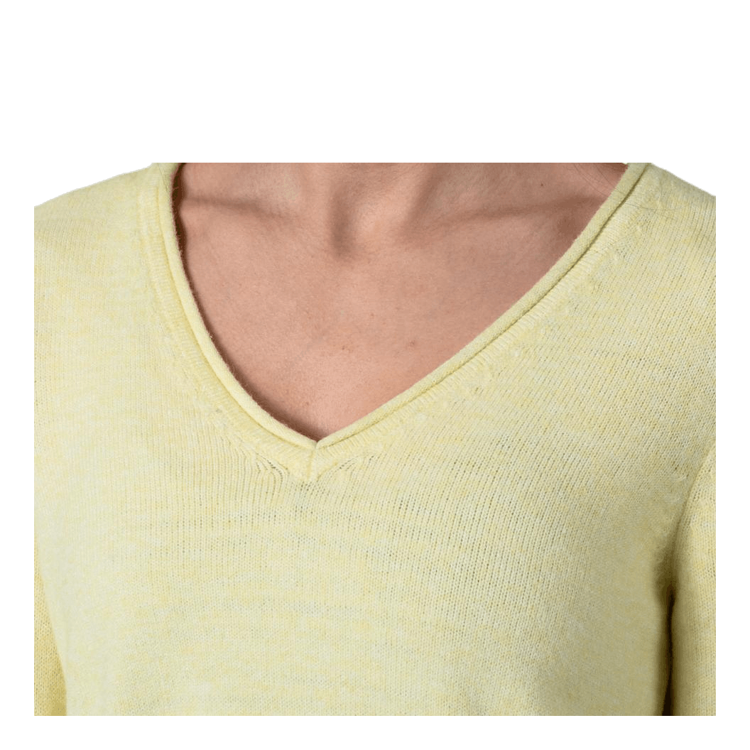 Lesly New V-Neck Pullover Knt Beige