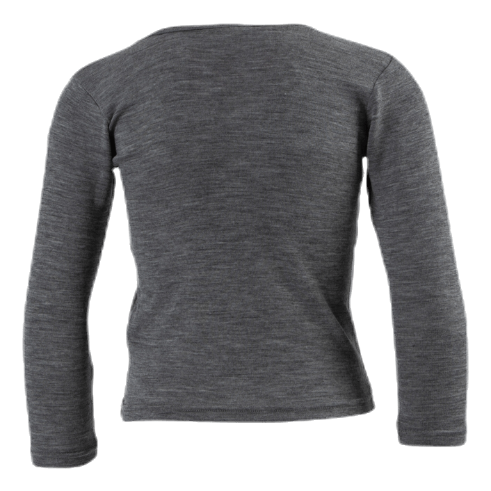 Wang Wool Plain Ls Top Grey