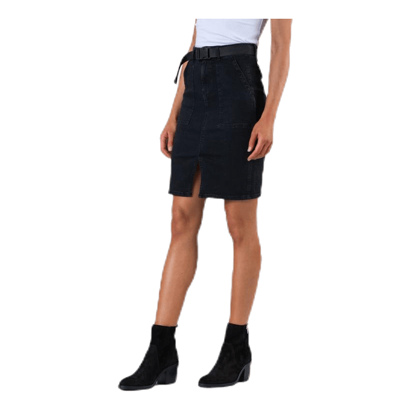 Nala Mw Pencil Buckle Skirt Black