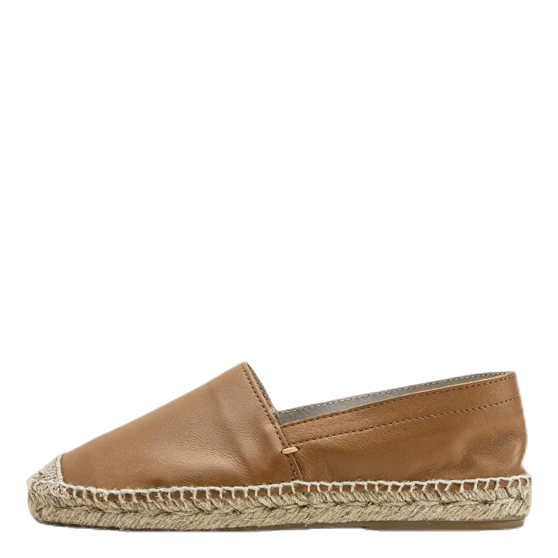 Katie Leather Espadrille Brown