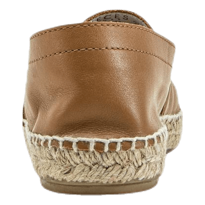 Katie Leather Espadrille Brown