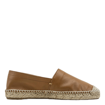 Katie Leather Espadrille Brown