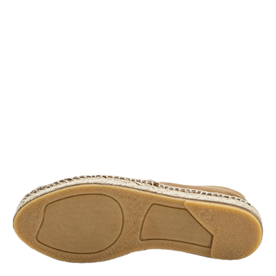 Katie Leather Espadrille Brown