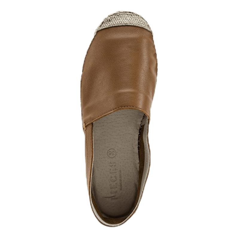 Katie Leather Espadrille Brown