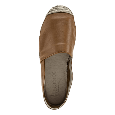 Katie Leather Espadrille Brown