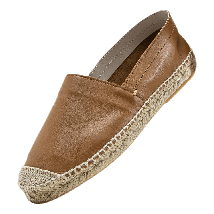 Katie Leather Espadrille Brown