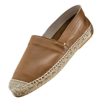 Katie Leather Espadrille Brown