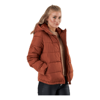 Bee Short Padded Jacket Brown