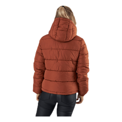 Bee Short Padded Jacket Brown