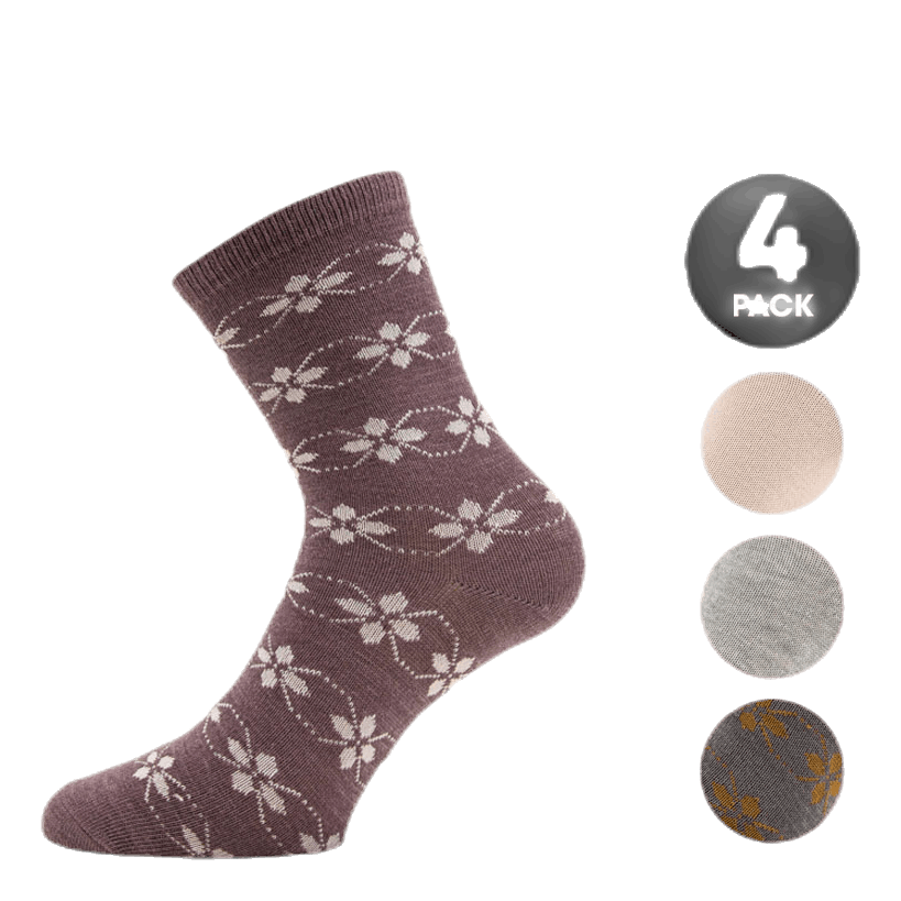 Wak Wool 4 Pack Sock Grey