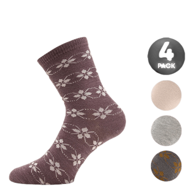 Wak Wool 4 Pack Sock Grey