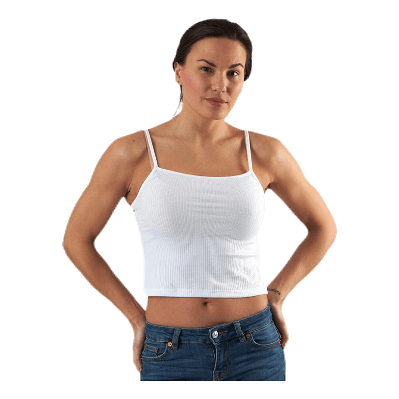 Larra Cropped Singlet Jrs White