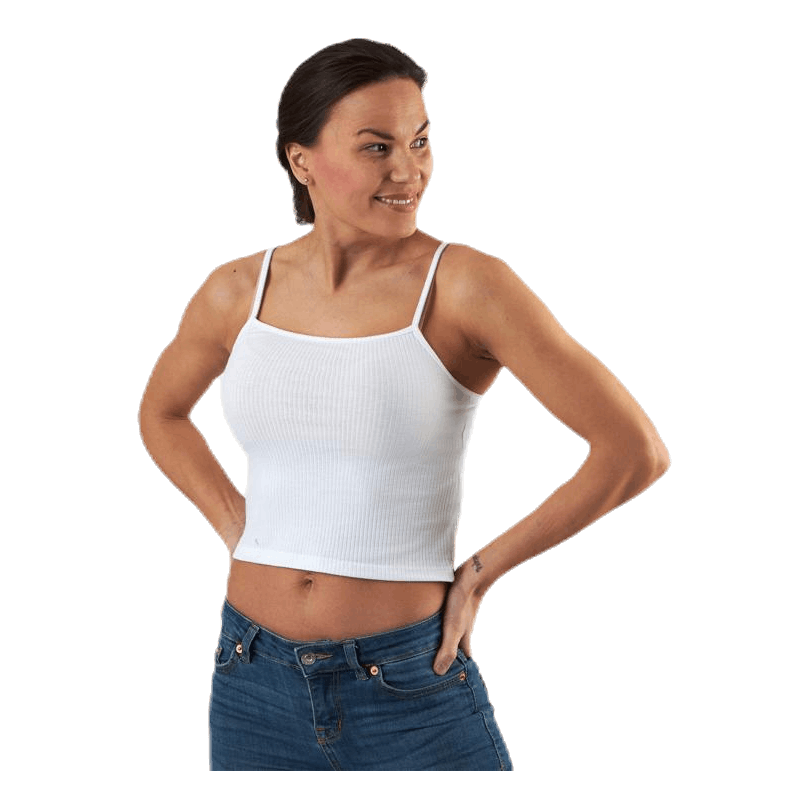 Larra Cropped Singlet Jrs White