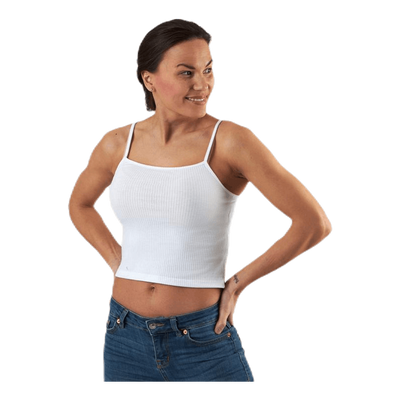 Larra Cropped Singlet Jrs White