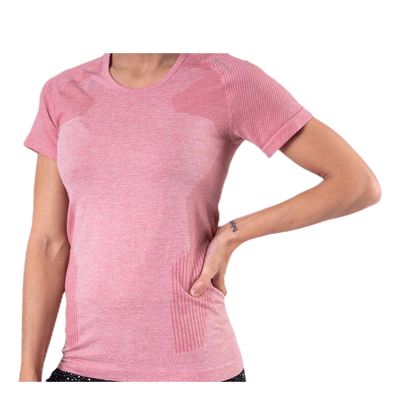 Vanilla Melange Seamless S/S Tee Pink