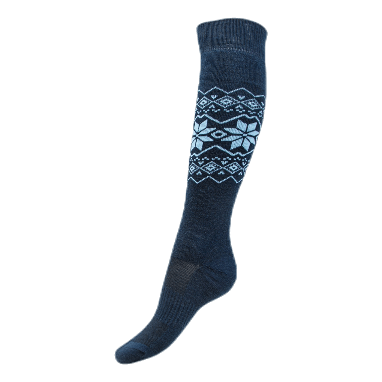 Ossar Wool Jacquard Sock Blue