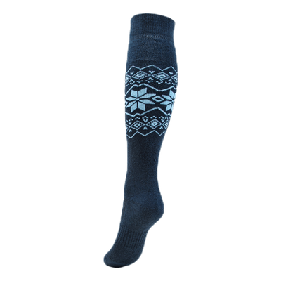 Ossar Wool Jacquard Sock Blue