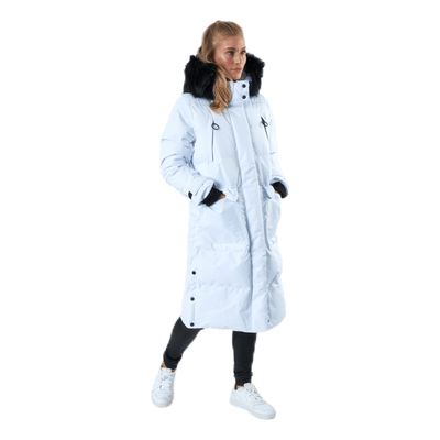 Frida Long Puffer Jacket White