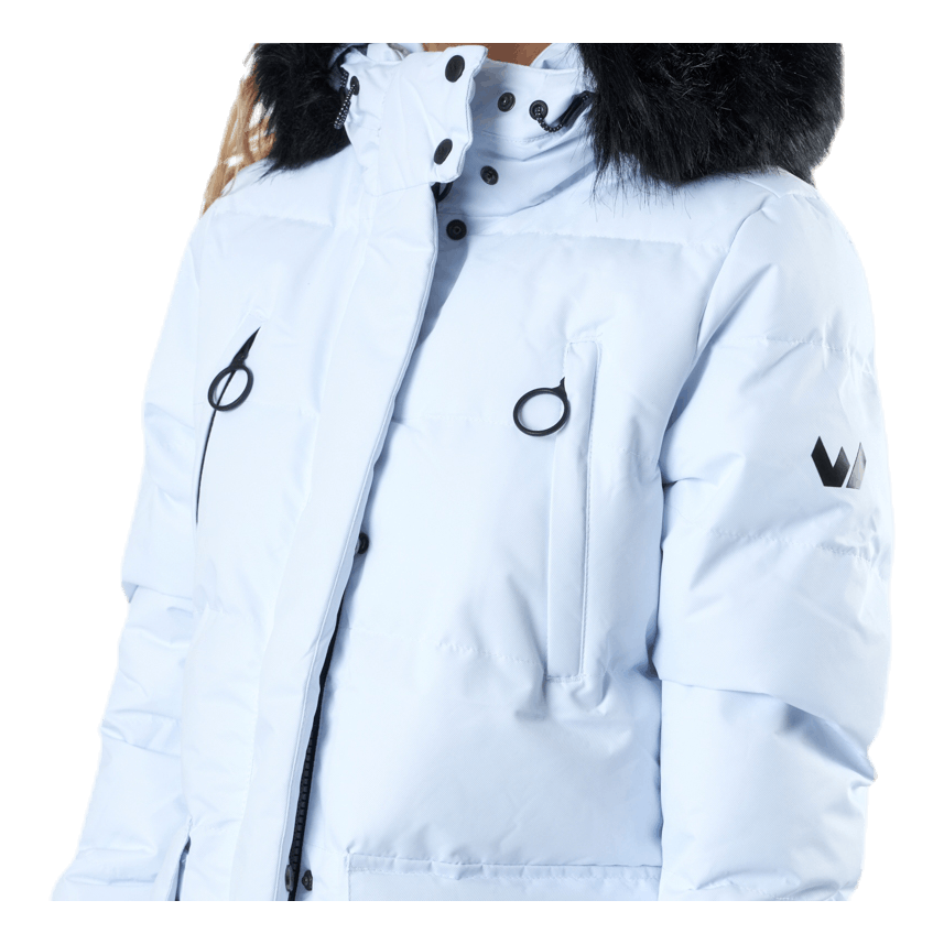 Frida Long Puffer Jacket White