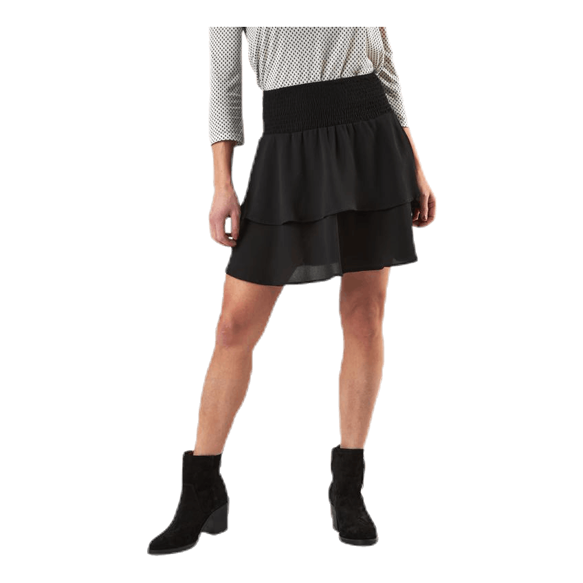 Mariana Myrina Layered Smocskirt Wvn Black