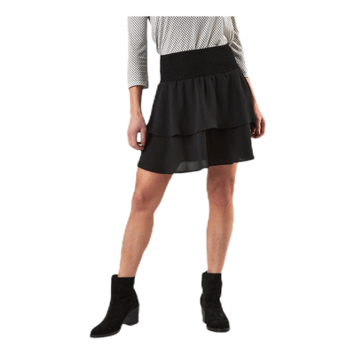 Mariana Myrina Layered Smocskirt Wvn Black