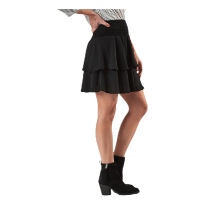 Mariana Myrina Layered Smocskirt Wvn Black