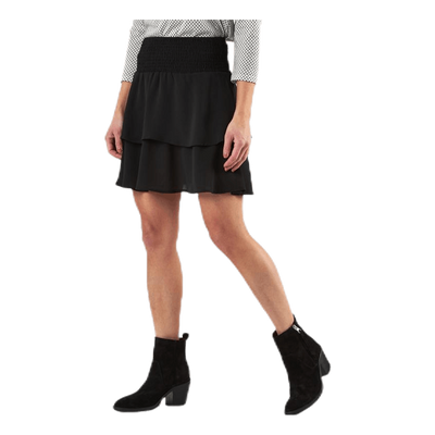 Mariana Myrina Layered Smocskirt Wvn Black