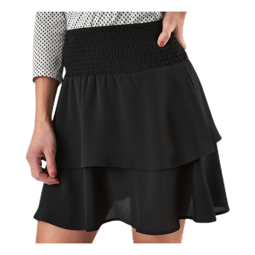 Mariana Myrina Layered Smocskirt Wvn Black