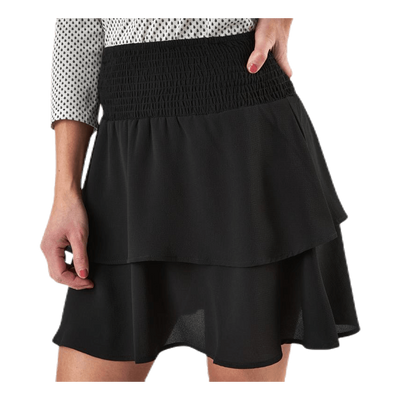 Mariana Myrina Layered Smocskirt Wvn Black