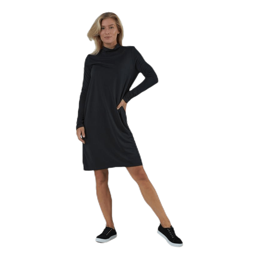 Bamala T-Neck Ls Dress Black