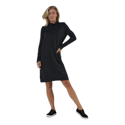 Bamala T-Neck Ls Dress Black