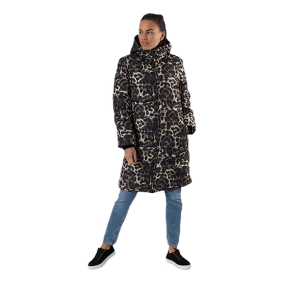 Bee Long Padded Jacket Black