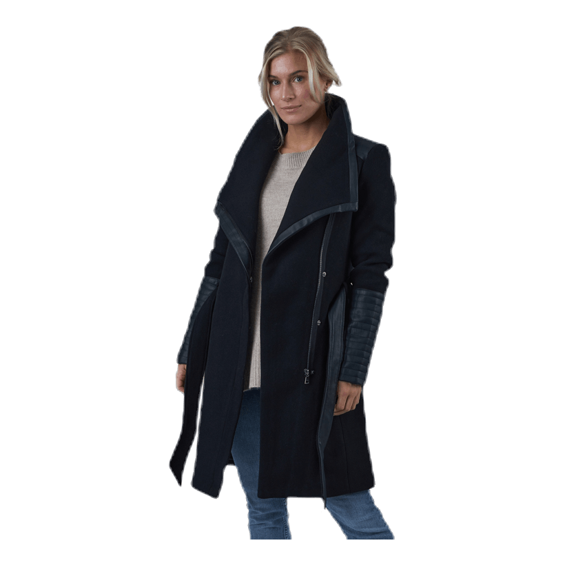 Elly Mix Wool Coat Otw Black