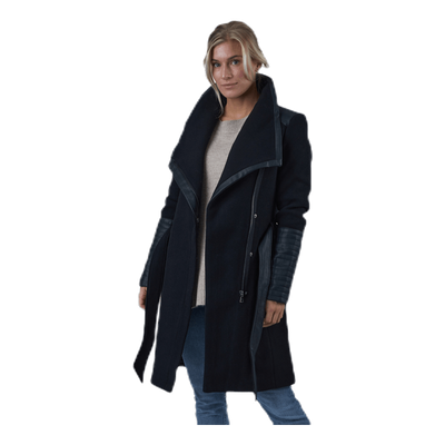 Elly Mix Wool Coat Otw Black