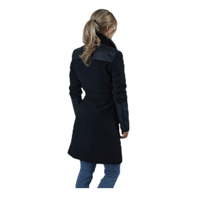 Elly Mix Wool Coat Otw Black