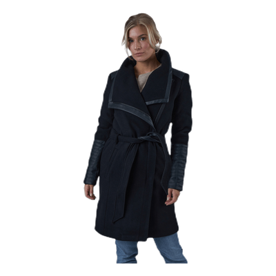 Elly Mix Wool Coat Otw Black