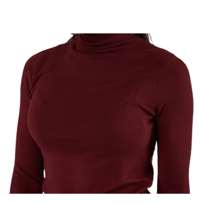 Venice L/S Rollneck Pullover Knt Red